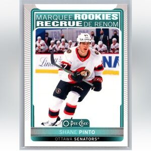 Shane Pinto 2021/22 O-Pee-Chee Ottawa Senators Rookie RC Hockey Card